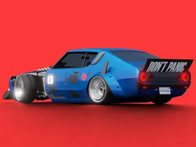 cyber car VRSTY-1 3D model