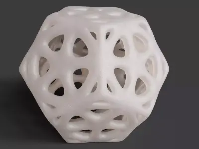 Dodecahedron Tessellated Frame 3D print model