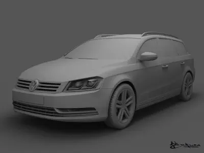 Volkswagen Passat Estate 2011 3D model