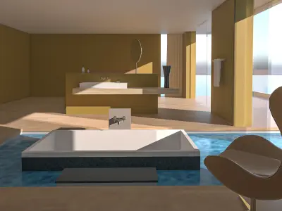 Bathroom 05 VR-ready Low-poly 3D model