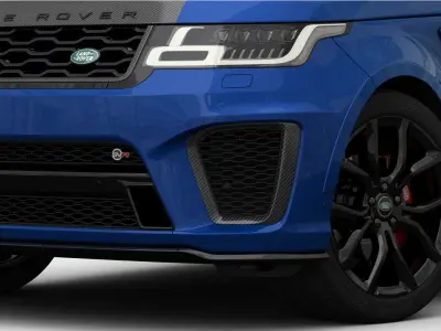 Range Rover Sport SVR 2018 Detailed Interior 3D model