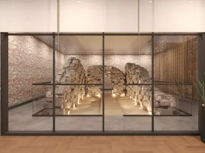  Luxury Multi-Function Basement Space Museum 3D model