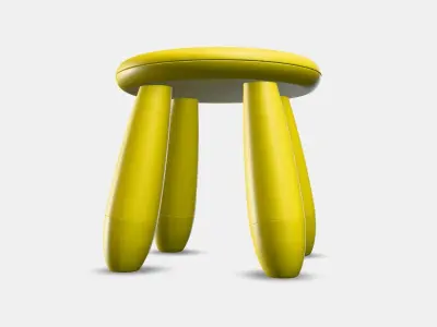 MAMMUT childrens stool Low-poly 3D model