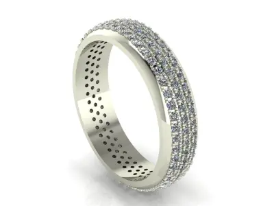 Ring 3 roads Free 3D print model