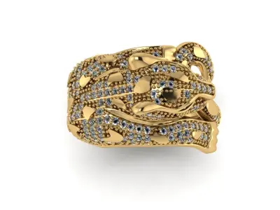 Panther ring 3D printable for gold and silver  3D print model purchase