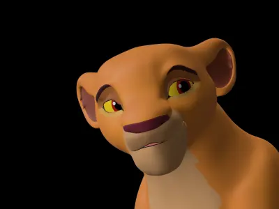 Kiara Lion King Low-poly 3D model