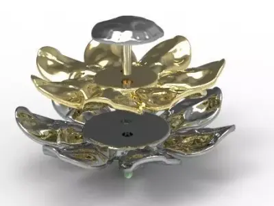 Metal Flower 3D print model