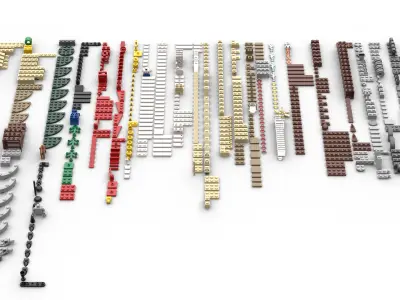 TwindBricks3D - 10222 Winter Village Post Office 3D print model