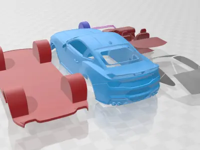 Mustang Dark Horse 2024  - 3D Printable Car 3D print model