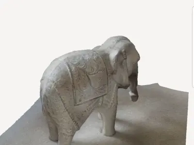 Elephant statue 3D model