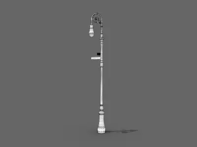 Street Lamp Low-poly 3D model