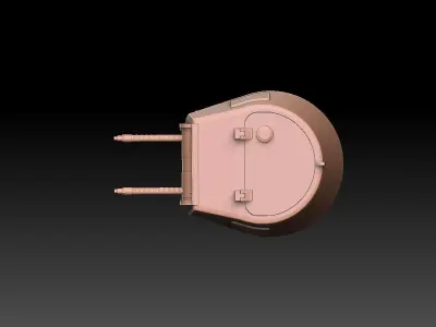 Panzer 1 Tank Turret ROYALTY FREE VERSION 3D print model