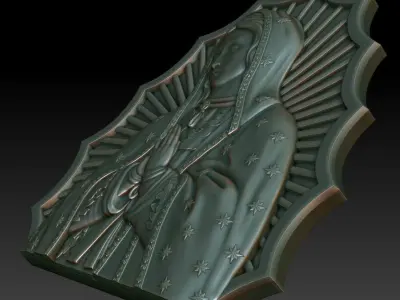 Virgin of Guadalupe 3D model