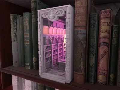 Potion Shop Booknook 3D print model