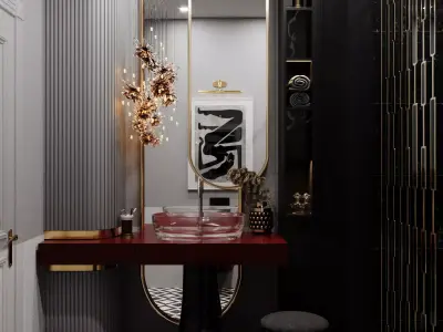 Modern Luxury Bathroom 3D model