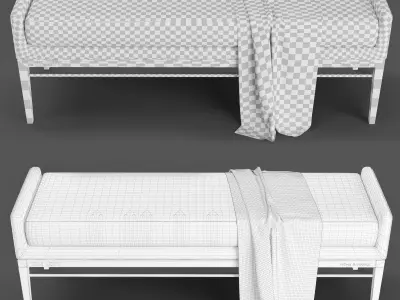 Homen People Loft Interior Bench 3D model