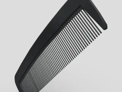 Hair Comb 4 Low-poly 3D model