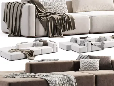 Poliform Westside Sectional Sofa 3D model