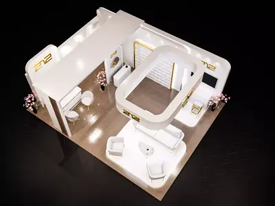 exhibition Low-poly 3D model 12