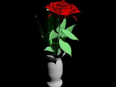 rose 3D model Free 3D model