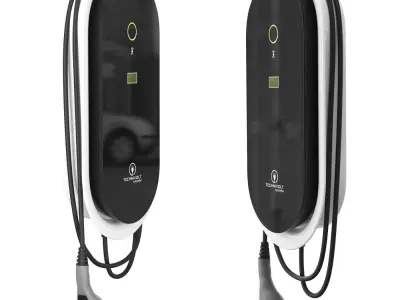 Charging station for electric vehicles Tehnivolt 2200 Smart 3D model