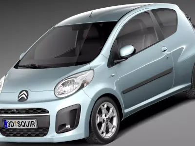 Citroen C1 3-doors 2013 3D model