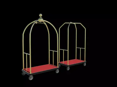 Luggage Cart 01 3D model