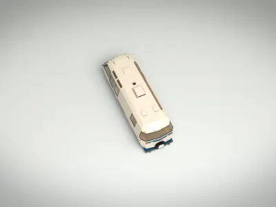 Low Poly Motorhome 04 Low-poly 3D model