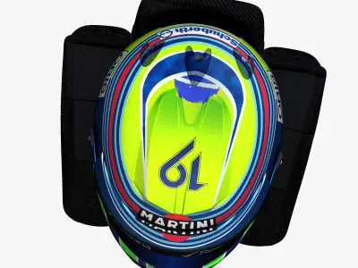 Massa helmet 2017 Low-poly 3D model