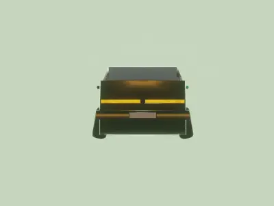 Black Car Model Low-poly 3D model