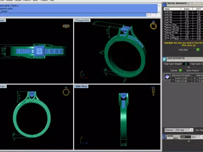 Solitaire Woman Wedding Ring  3D print model purchase