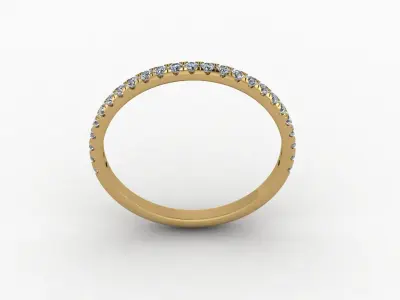 wedding band ring  3D print model