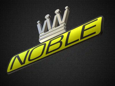 noble logo 3D model