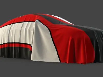 Cover Car Jeep Low-poly 3D model