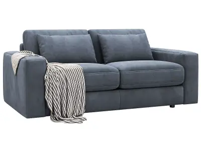 Kipton Wide Arm Nubuck Leather Sofa 211 By Arhaus 3D model