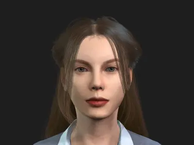 Rigged 3D Model of a Woman 3D model