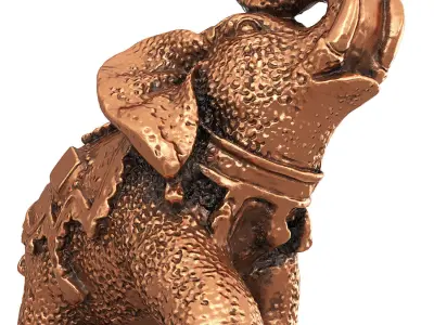 Elephant figurine 3D model buy