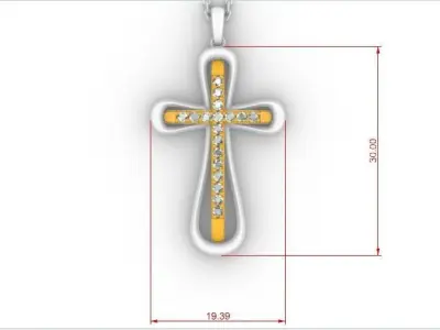 CROSS PENDANT 3D PRINT MODEL 3D print model