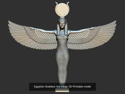 Egyptian Goddess Isis wings 3D Printable model  3D Model Collection