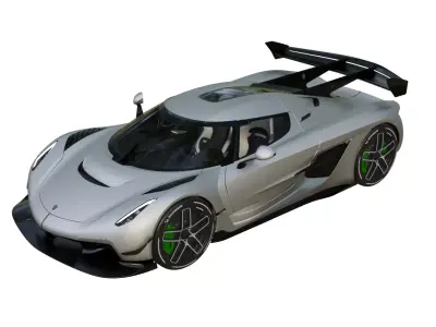 Koenigsegg Jesko Low-poly 3D model by sinan-alzayde