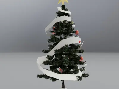 Christmas tree 3D model 2