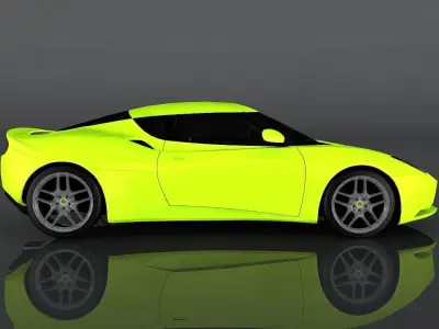 Lotus Evora Low-poly 3D model