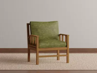 Mid-century Lounge Chair 3D model