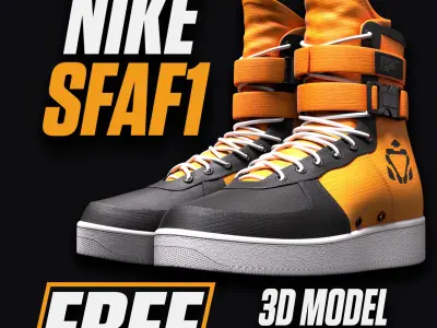 NIKE SF AF1 Shoes Free 3D model