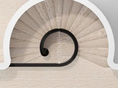 Spiral staircase 14 3D model