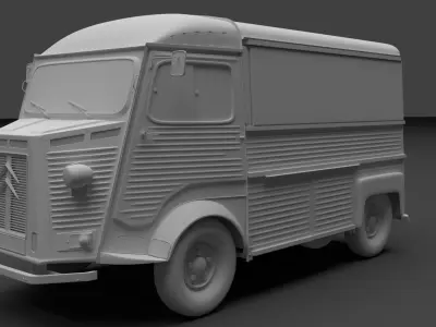 1980 Citroen H 3D model