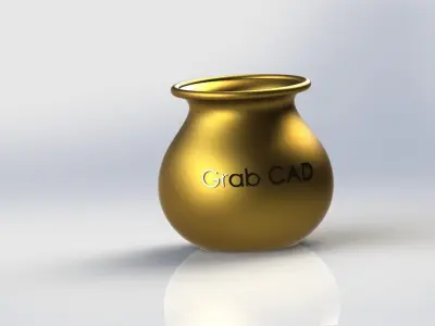 CAD Pot Free 3D model