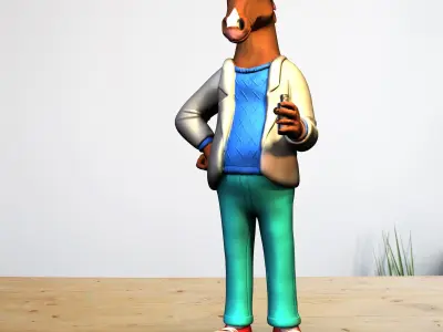 Bojack the horseman 3D print model