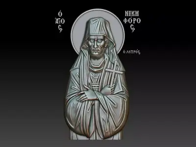 Saint Nikephoros the Leper 3D print model