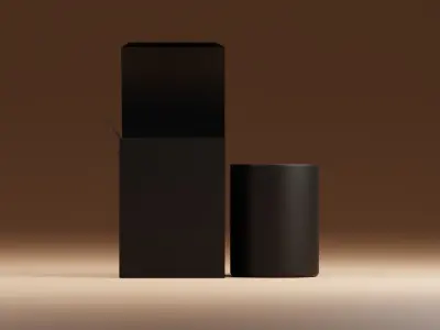 Candle with Box 3D model